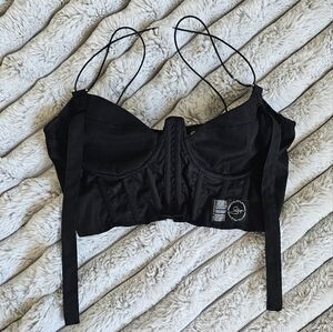 Cute black crop top